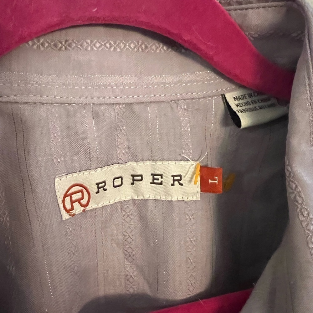 Roper Size Large Pearl Snap long sleeve - Picture 2 of 9